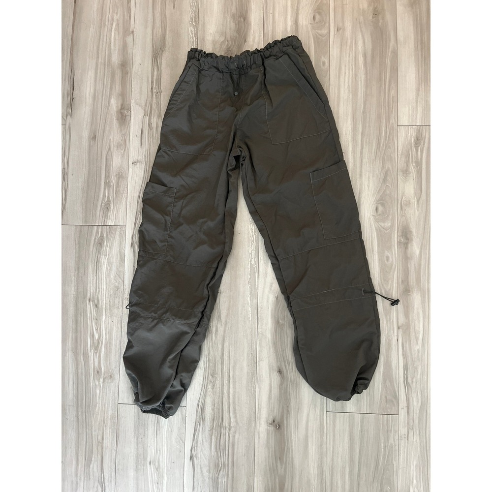 UC Sportswear Urban Couture Gray Cargo Parachute‎ Pants Baggy Joggers AXS